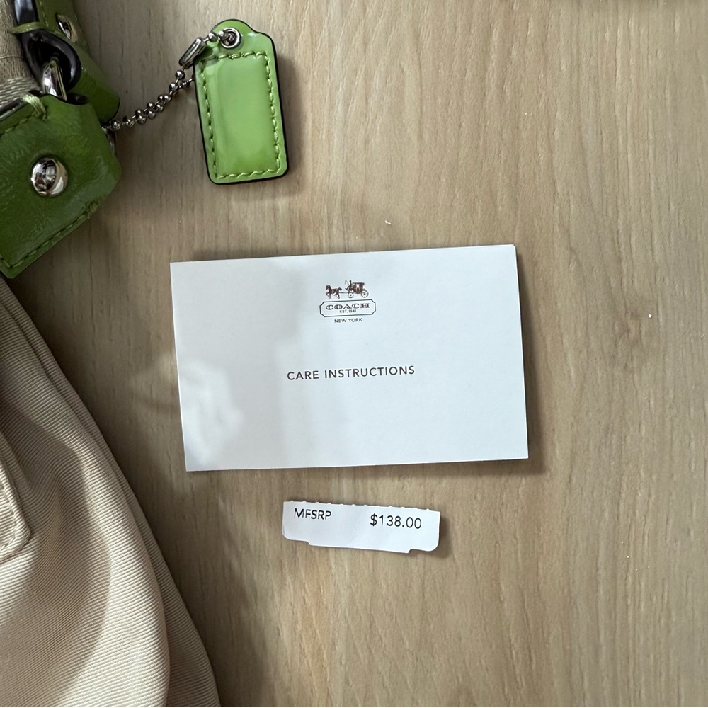 Coach Signature Crossbody Green Cream Y2K Adjustable Strap – Clean - Picture 7 of 12